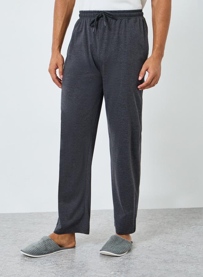 ستايلي بنطال بيجاما قطن بقصة مريحة وأربطة - Image 4